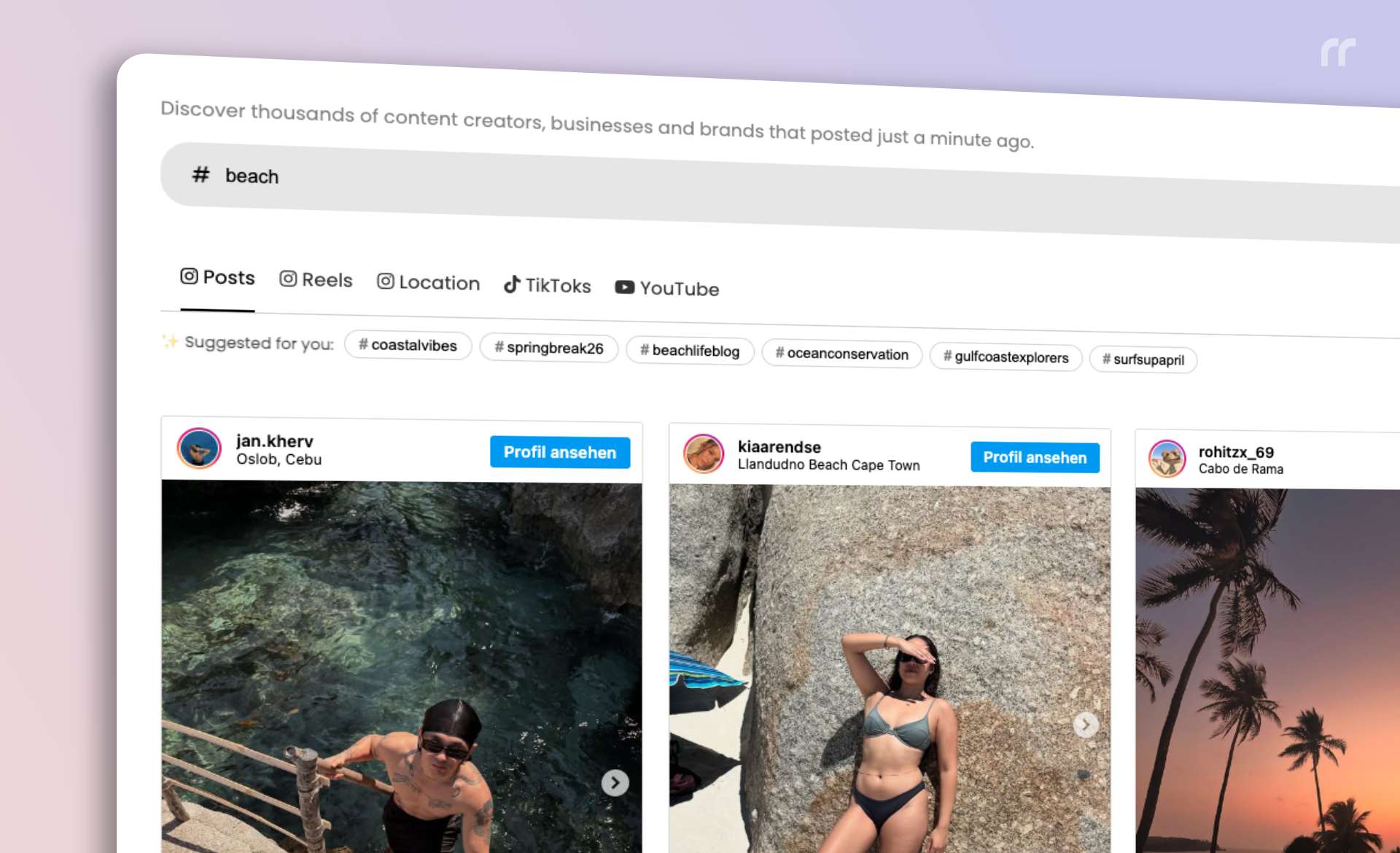 Universal Chronological Search