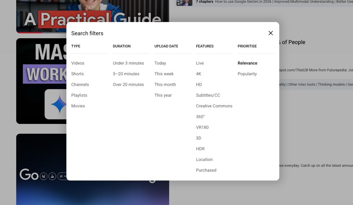 YouTube Removed the "Last Hour" Filter. Here is How to Get it Back.